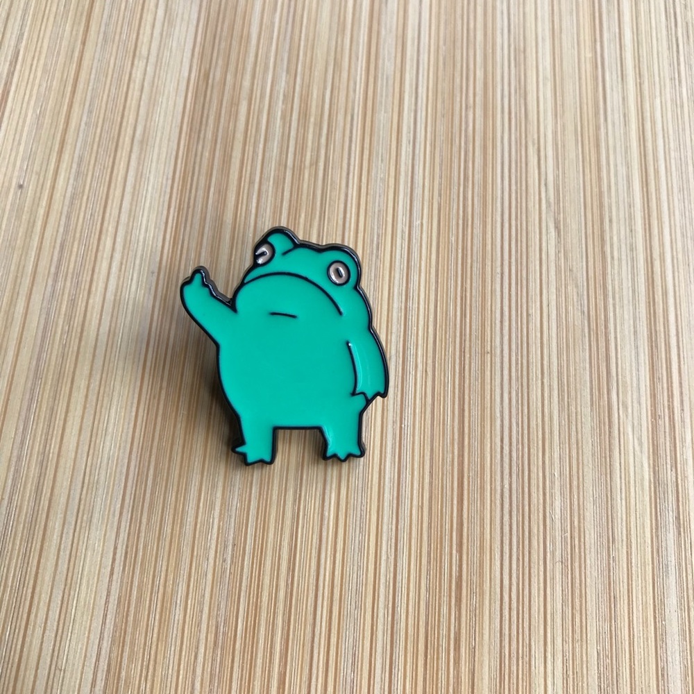 Frick Frog Enamel Pin NWOT
